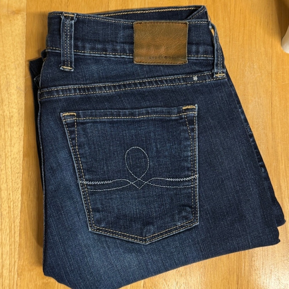 Lucky Brand Jeans‎ 6 28 Sofia Skinny Dark Wash Indigo Stretch Denim